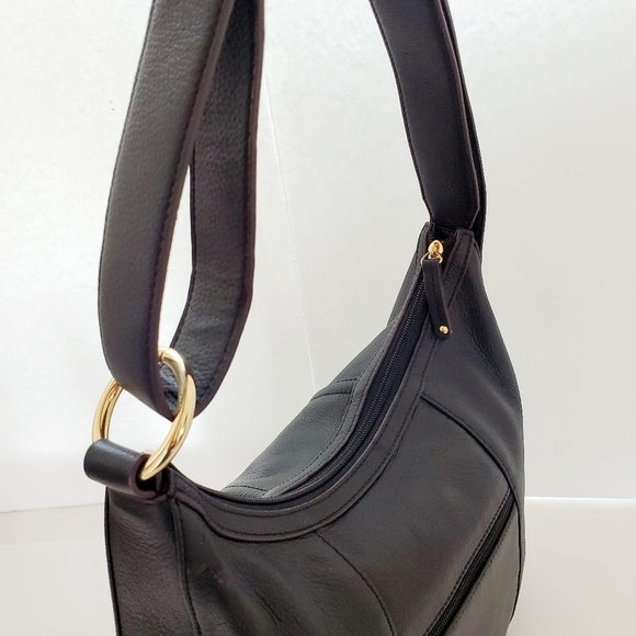Tignanello Since 1989 Genuine Leather Black Shoulder Bag - Picture 6 of 15